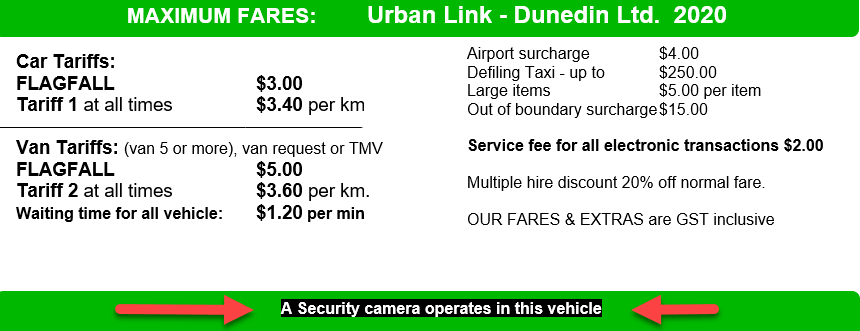 Urban Link fares